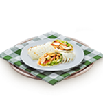 Shredded Chicken Wrap 