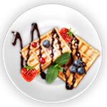 Strawberry & Nutella Waffle 