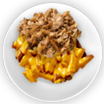 Chips, Cheese & Shredded Chicken 