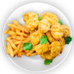 10 Pcs Chicken Nuggets Chips With Cheese 